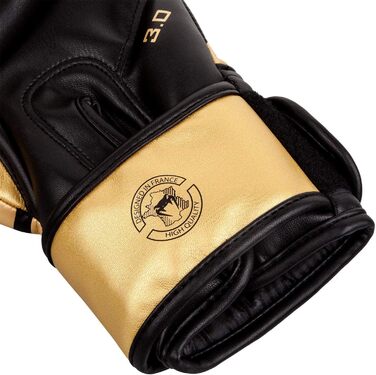 Боксерські рукавички Venum Challenger 3.0 (12 Oz, Чорний/Золотий)