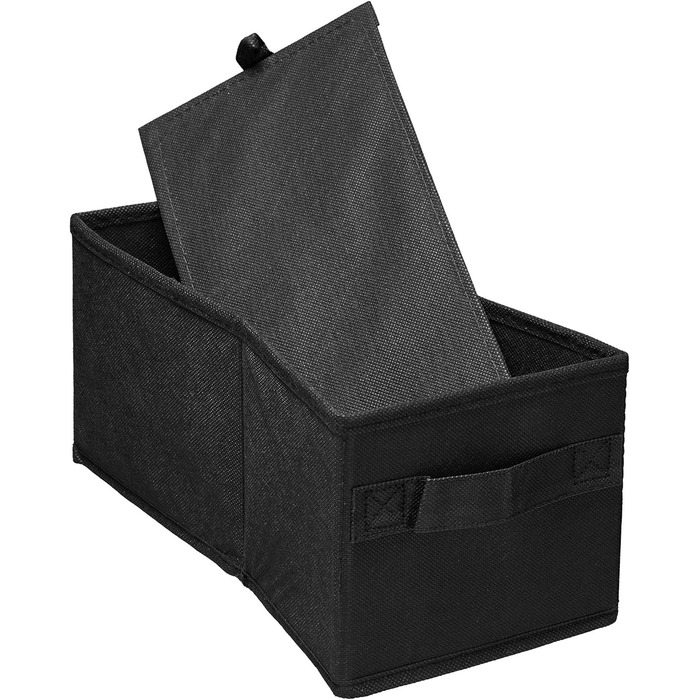 Органайзер для шафи Relaxdays з тканини, 6 відділень, 2 шухляди, 82x30x14,5 см, антрацит