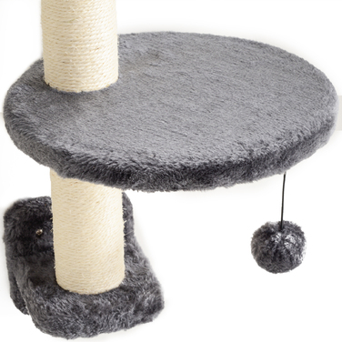 PawHut 4-Piece Cat Climbing Wall - Cat Climbing Wall Set with Hammock and Bridge, Supports up to 5 kg, Dark Grey