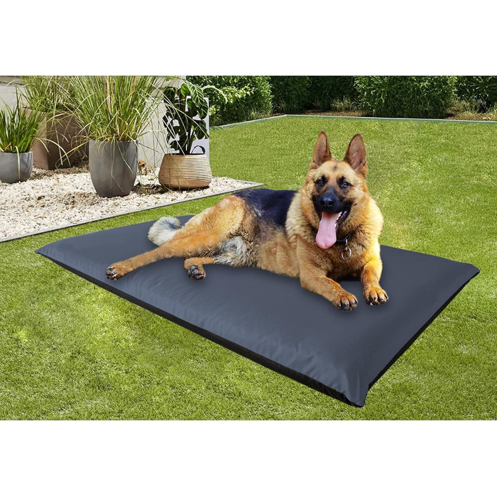 Водонепроникний килимок для собак Outdoor 110 x 68 см, ковдра для собак, миється, килимок для собак для подорожей, кемпінгу, графітовий колір