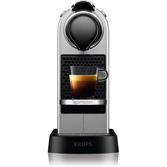 Кавомашина Krups Nespresso XN741B Citiz, еспресо, автоматична, 1 л, 1260 Вт, срібляста