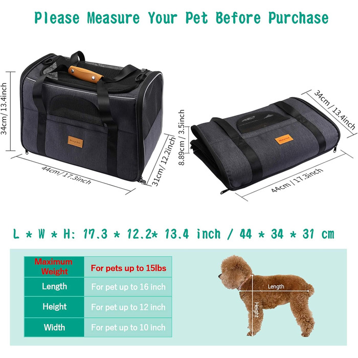 Morpilot Переноска для котів та собак, туристична, дихаюча, з підстаканником, для подорожей