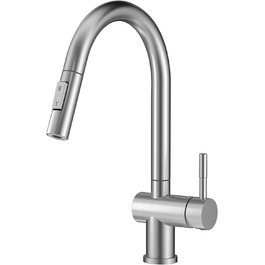 Кухонний змішувач SEMANEY з висувною лійкою та двома режимами, поворотний на 360°, з одним важелем, з матовою обробкою