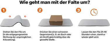 Килимок-ліжко для котів Pet Prime на підвіконня, 90 x 28 см, сірий, з 2 чохлами, теплий та прохолодний, машинне прання