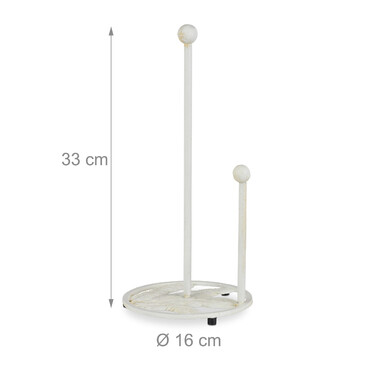 Relaxdays Standing Kitchen Towel Holder, Retro Design