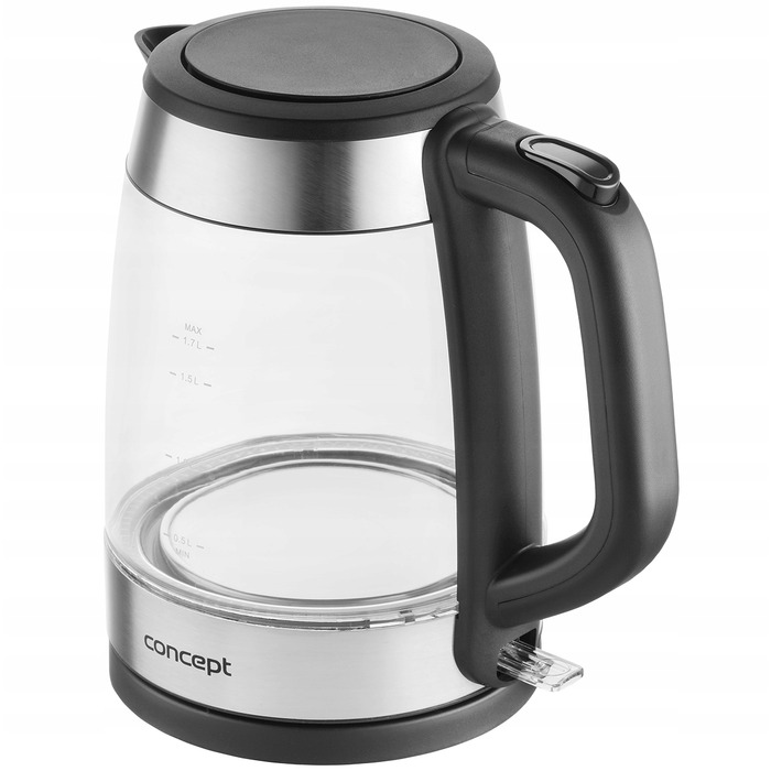 Електричний чайник Concept RK4150, 2200 Вт, 1,7 л, сріблястий/сірий