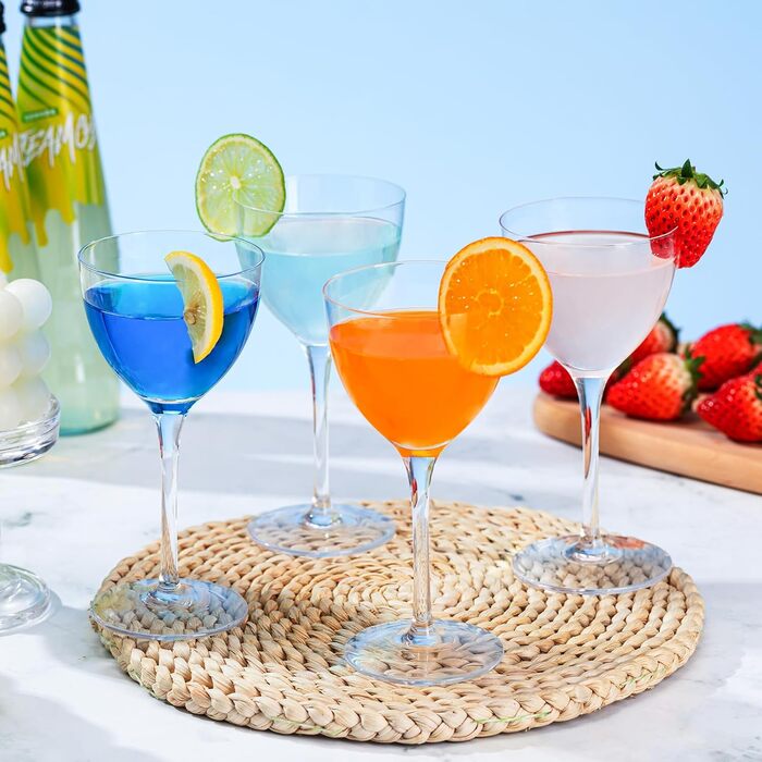 Набір келихів для Мартіні Martini-Gläser 6 шт., 170 мл, кришталь без свинцю, для Мартіні, Манхеттена, Негроні, аперитивів – ефектні келихи для бару в подарунковій упаковці