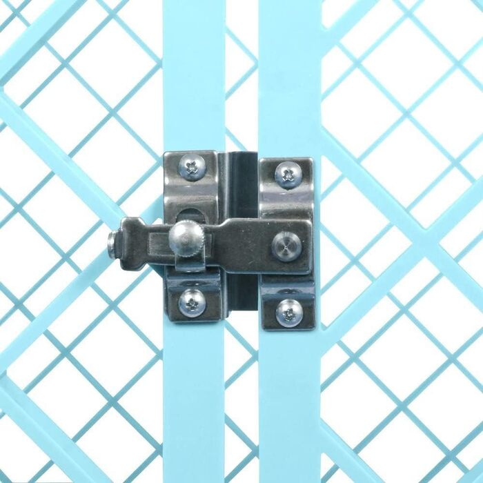 Клітка для цуценят Iris Ohyama з 4 панелями та замикаючоюся дверима, H60см, Блакитна. Підходить для собак та котів, для використання в приміщенні та на вулиці.