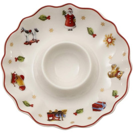 Преміальний порцеляновий підставка для яєць Villeroy & Boch Toy's Delight, білий/червоний/золотий