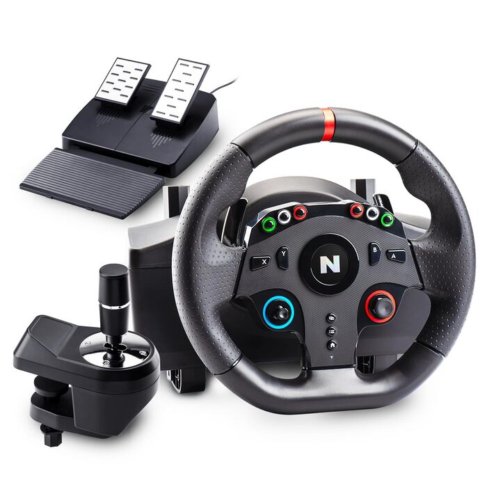 NITHO Drive Pro ONE: Ігровий кермо NITHO з педалями та перемикачем передач для PS4, PC, Xbox One, Xbox Series X|S та Switch. 270 градусів, Zero Dead Zone.