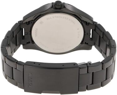 Жіночий годинник Fossil Riley на кварцовому механізмі з хронографом, корпус 38 мм, сталевий або шкіряний ремінець (чорний та з гліттером)