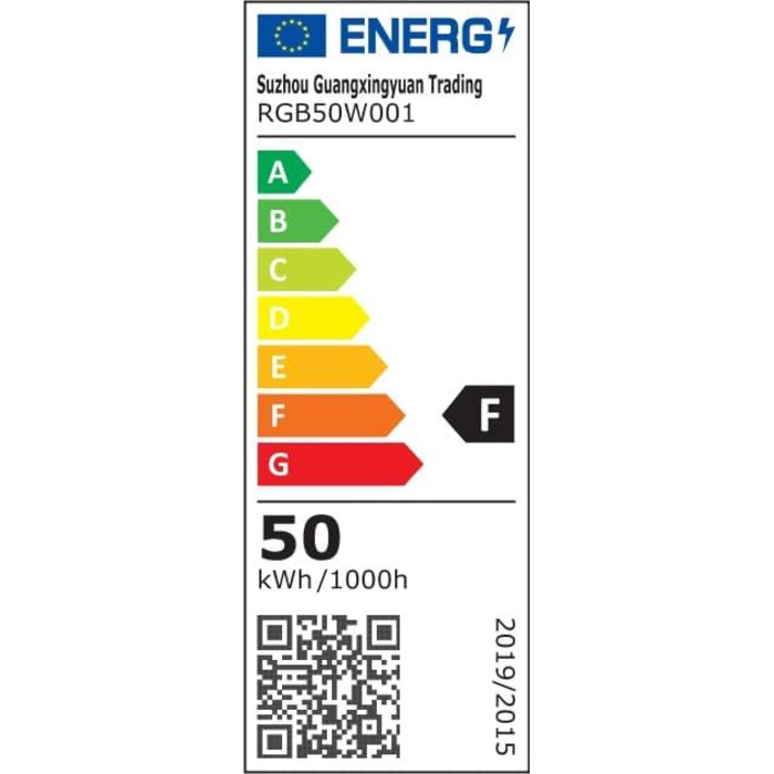 RGB LED прожектор 50 Вт для вулиці, 16 млн кольорів, 20 режимів, розумний водонепроникний світильник IP68 для саду та декору