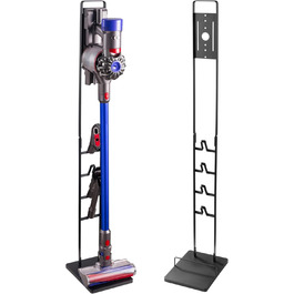 Підставка-станція для зарядки пилососа RICOO, сумісна з Dyson V6/V7/V8/V10/V11, тримач для бездротового ручного пилососа, чорна, 29x22x127 см, модель SH502