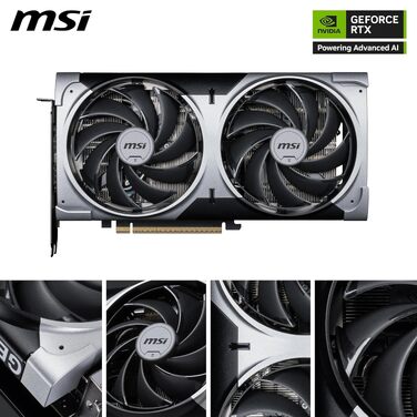 Відеокарта MSI GeForce RTX 5070 VENTUS 2X OC 12GB GDDR7, PCIe 5.0, Boost 2542 MHz