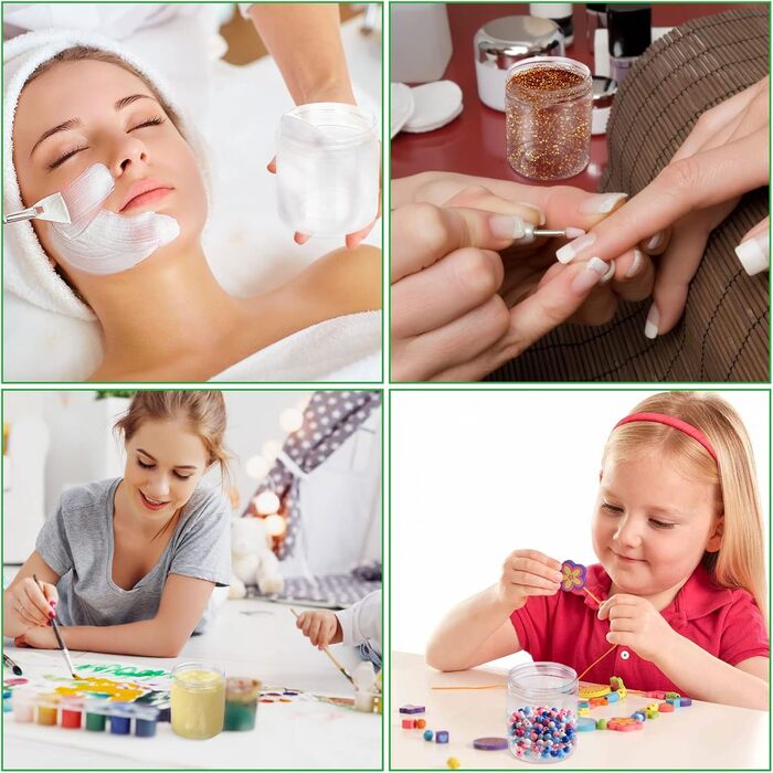 Набір пластикових контейнерів 20 шт. по 250 мл з кришкою, герметичні, BPA-Free, прозорі, для зберігання спецій, мюслі, цукерок, джему