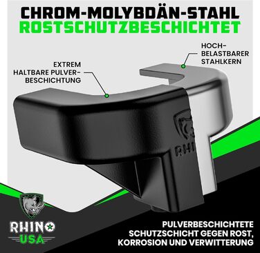 Rhino USA замок для причепа 51мм – посилений сталевий протиугінний комплект для причепів, автодомів, човнів