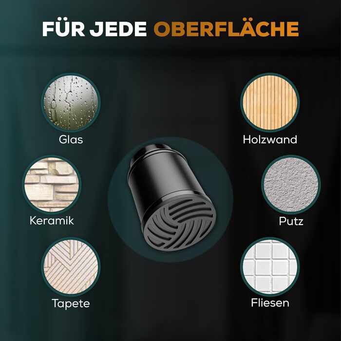 Штанга для штор без свердління 370-420 см, чорна, Ø 32 мм - штанга для кріплення штор, душової кабіни, дверей та шафи