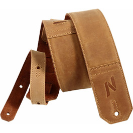 Накладки на гітару Nefelibata: шкіряний ремінь для бас-гітари, електрогітари та акустичної гітари (жовтий, тиснення Сахара)