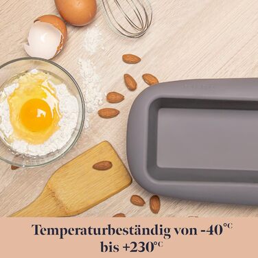 Silicone baking mold – for cakes and breads – with non-stick coating, length: 22cm