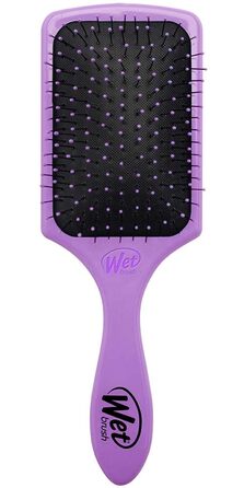 WetBrush Paddle Detangler Purple - Щітка для волосся з широким гребенем, не травмує, для всіх типів волосся, фіолетовий