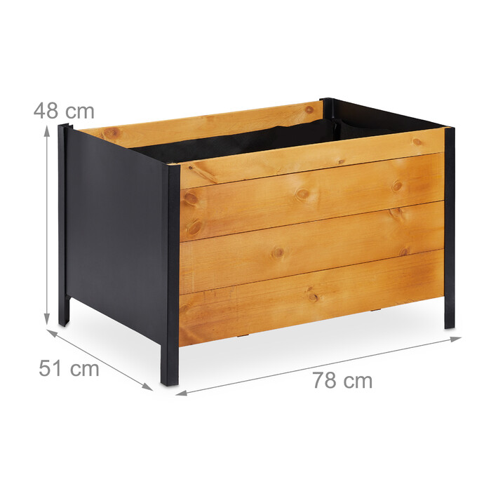 Relaxdays Підняте ліжко Wood