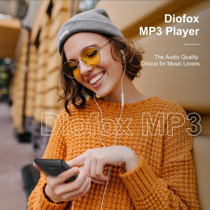 MP3 плеєр 96GB з Bluetooth, Wi-Fi, Android 13.0, Spotify, FM-радіо (чорний)