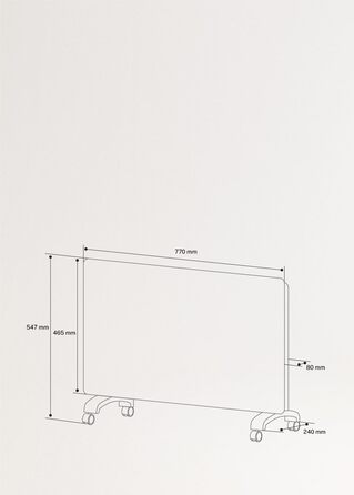 Електричний конвектор CREATE/WARM Crystal 2000W з WiFi, скло, пастельно-рожевий, LED-touchscreen, 2 режими