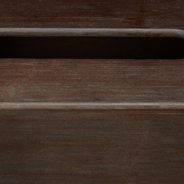 Relaxdays Bamboo Towel Box Dark Brown
