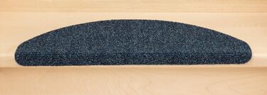 Ступінчасті килимки Kettelservice-Metzker Ramon MW напівкруглі, 65x21x3,5 см, 15 шт. (22 шт., блакитні)