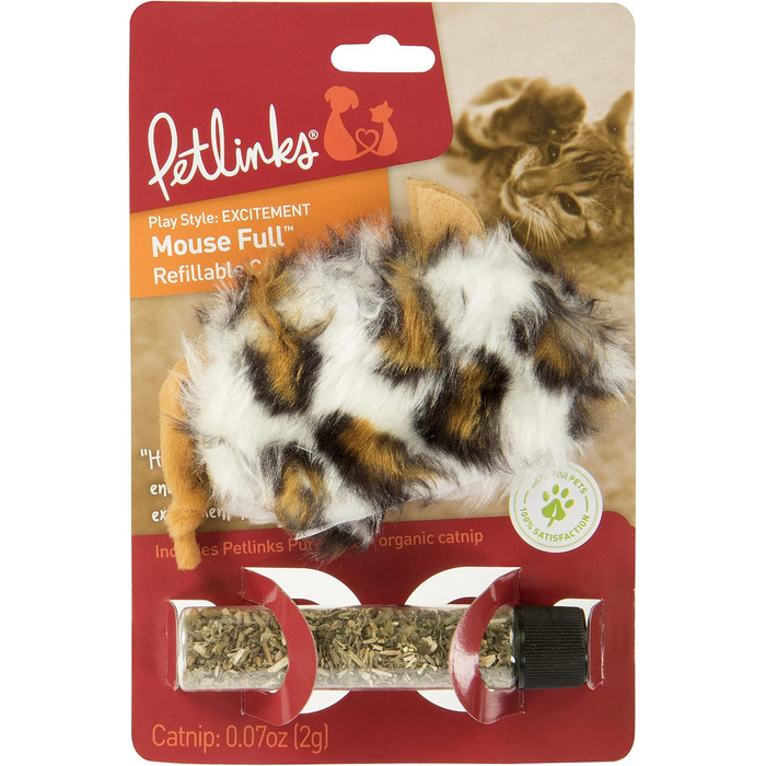 Іграшка для котів Hiday Petlinks з котячою м'ятою, наповнювана