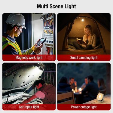 KLARUS CL5 Small Lightweight Camping Light, Rechargeable Work Light 1200 mAh, 650 lm Camping Lantern with 4 Brightness Levels, 4 Color Temperatures, Magnetic Base, Hook Function, IPX5 for Camping, Outdoor