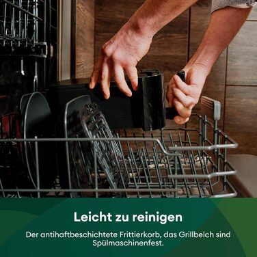 CHEFREE Dual Zone аерофритюрниця з оглядовим вікном, 8 л XL, подвійний Airfryer, LED-сенсорна панель, антипригарне покриття, 8-в-1, розумна, таймер, кошики для посудомийки, чорна, модель AFW20