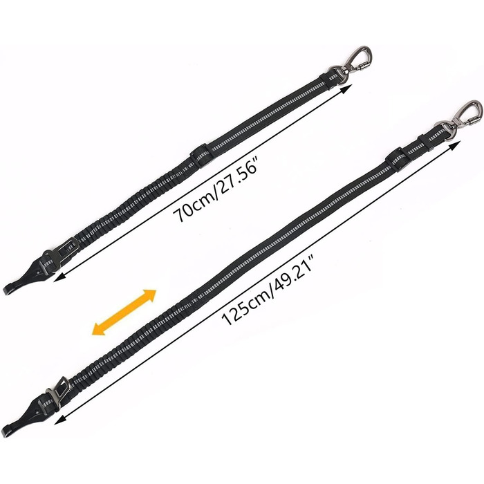 Автомобільний ремінь безпеки для собак, універсальний, з відбиваючими смугами, регульований, для всіх порід та авто