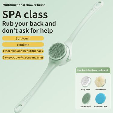 Electric bath brush, multi-brush head, cleaning tool, multifunctional, handheld, household, rechargeable bath brush, toiletries