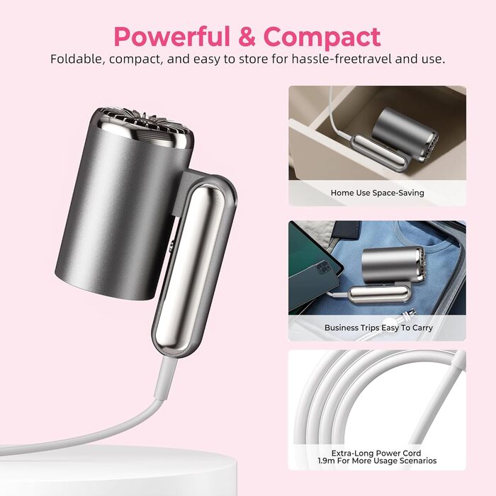 Набір для укладки волосся 6 в 1 Atopskins: фен-щітка, плойка, іонізація, 1000W (сірий)