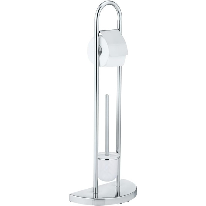 Набір для туалету WENKO Raumwunder: щітка для унітазу та тримач, хромований, економія місця