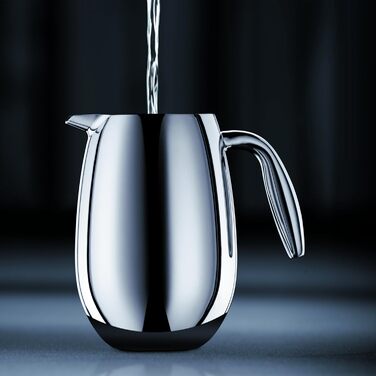 Френч-прес Bodum Columbia 1.5 л, подвійні стінки, нержавіюча сталь, матовий, для кави, можна мити в посудомийці