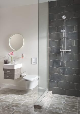 Тримач для туалетного паперу GROHE Essentials хромований, з кришкою, без свердління (клейовий монтаж), 40367001