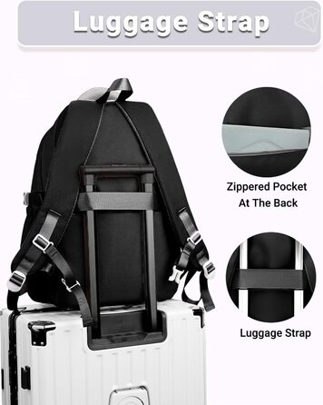 Шкільний рюкзак для дівчаток 2-10 класів, 32L, легкий дитячий рюкзак | Дихаюча спинка | М'які лямки | Брест-стріжка, ранці для школи, рюкзак для підлітків 8+ років (Чорний)