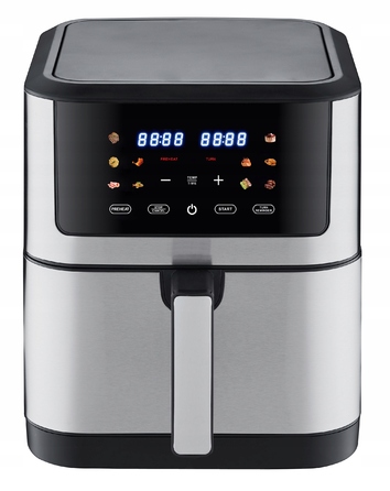 Аерофритюрниця MarBit 8л, 1800 Вт, сенсорна панель, 12 програм