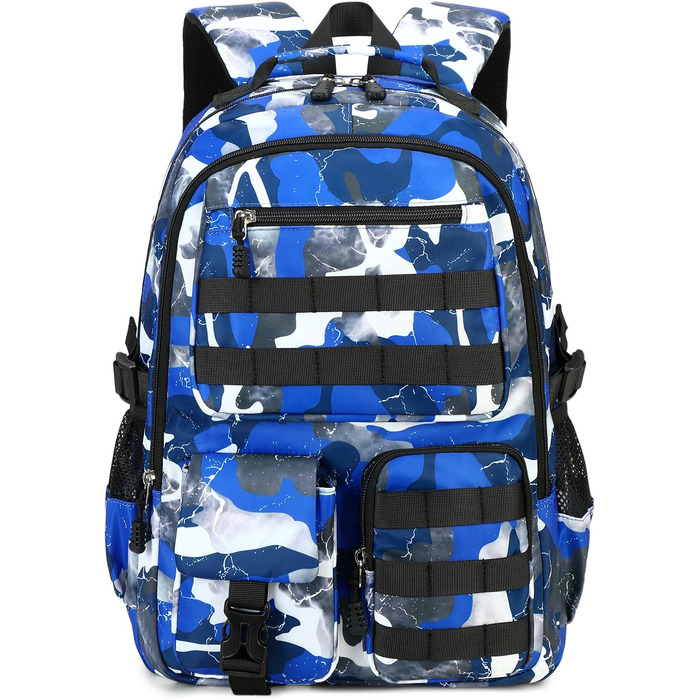 Шкільний рюкзак для хлопчика-підлітка, водонепроникний, світлий, синій