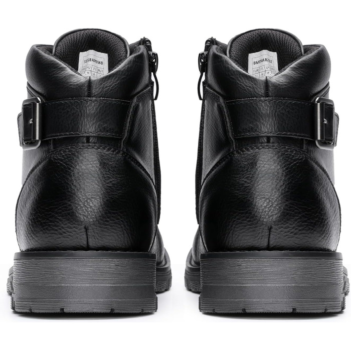 Черевики мотоциклетні Bruno Marc чоловічі Combat на шнурівці з блискавкою та зружною устілкою, 44 EU, чорні