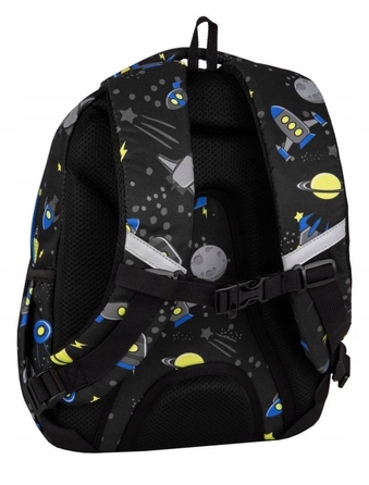 Багатовідсінковий шкільний рюкзак CoolPack, чорний, 21 л