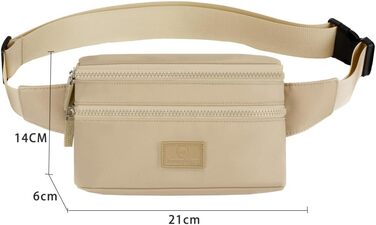 Поясна сумка на пояс для чоловіків та жінок, спортивна, водовідштовхувальна, велика, для телефону, на бігу, камуфляж (хакі)