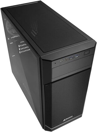 Корпус для ПК Sharkoon V1000 RGB Micro Tower, Micro-ATX, чорний