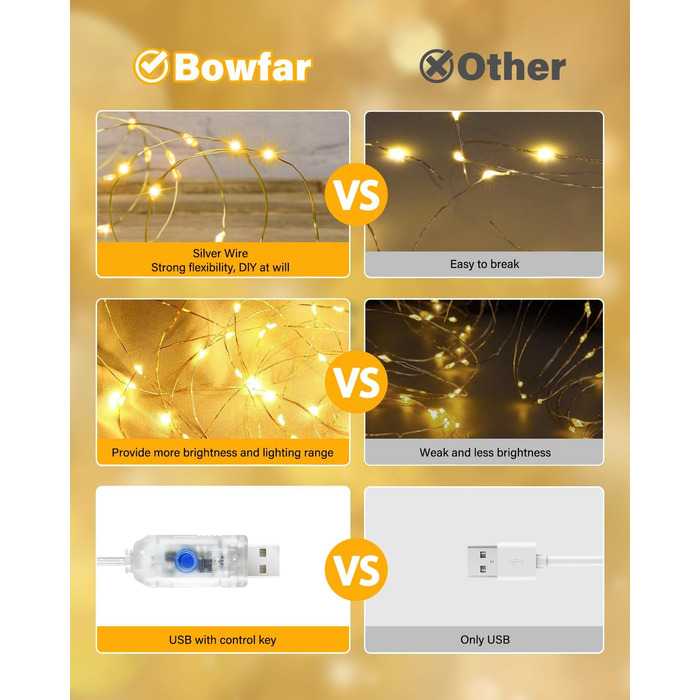 Ланцюжок-завіса світлодіодна 3x3м, 300 LED, USB, 8 режимів, пульт, IP65, тепле світло, для декору, свята, вечірки