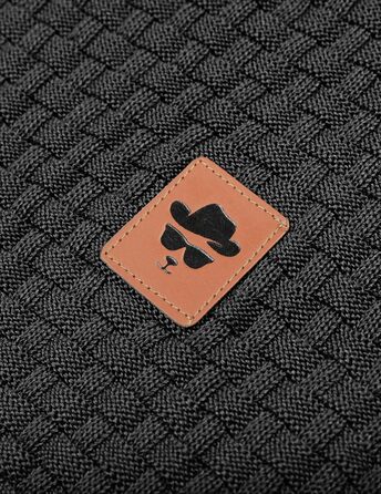 Пуловер чоловічий TARAINYA з капюшоном, теплий светр з довгим рукавом, чорний, XL