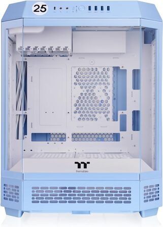 Корпус для ПК Thermaltake The Tower 600 Mid Tower, приховані роз'єми, Hydrangea Blue