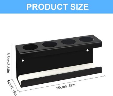 Тримач для електричної зубної щітки на стіну з 4 отворами Ø35мм, без свердління, органайзер для ванної кімнати