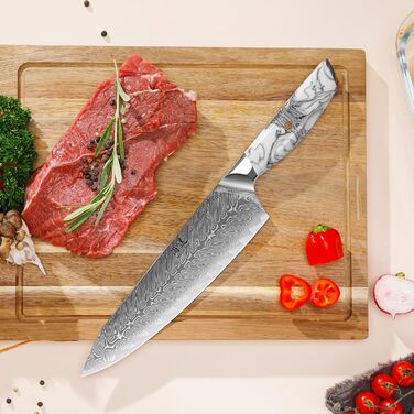 Японський ніж SHANGDAO Kiritsuke 20 см, 67 шарів сталі, ніж шеф-кухаря для кухні, суші